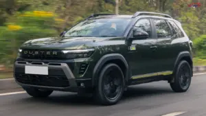 Renault Duster 2026 teaser showing the upcoming SUV’s lighting design ahead of its India comeback