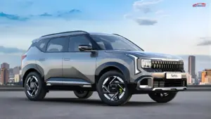 2026 Kia Seltos compact SUV front view with bold design and LED headlights