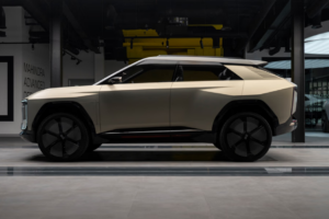 Mahindra BE 07 electric SUV exterior front view showcasing premium design and modern styling