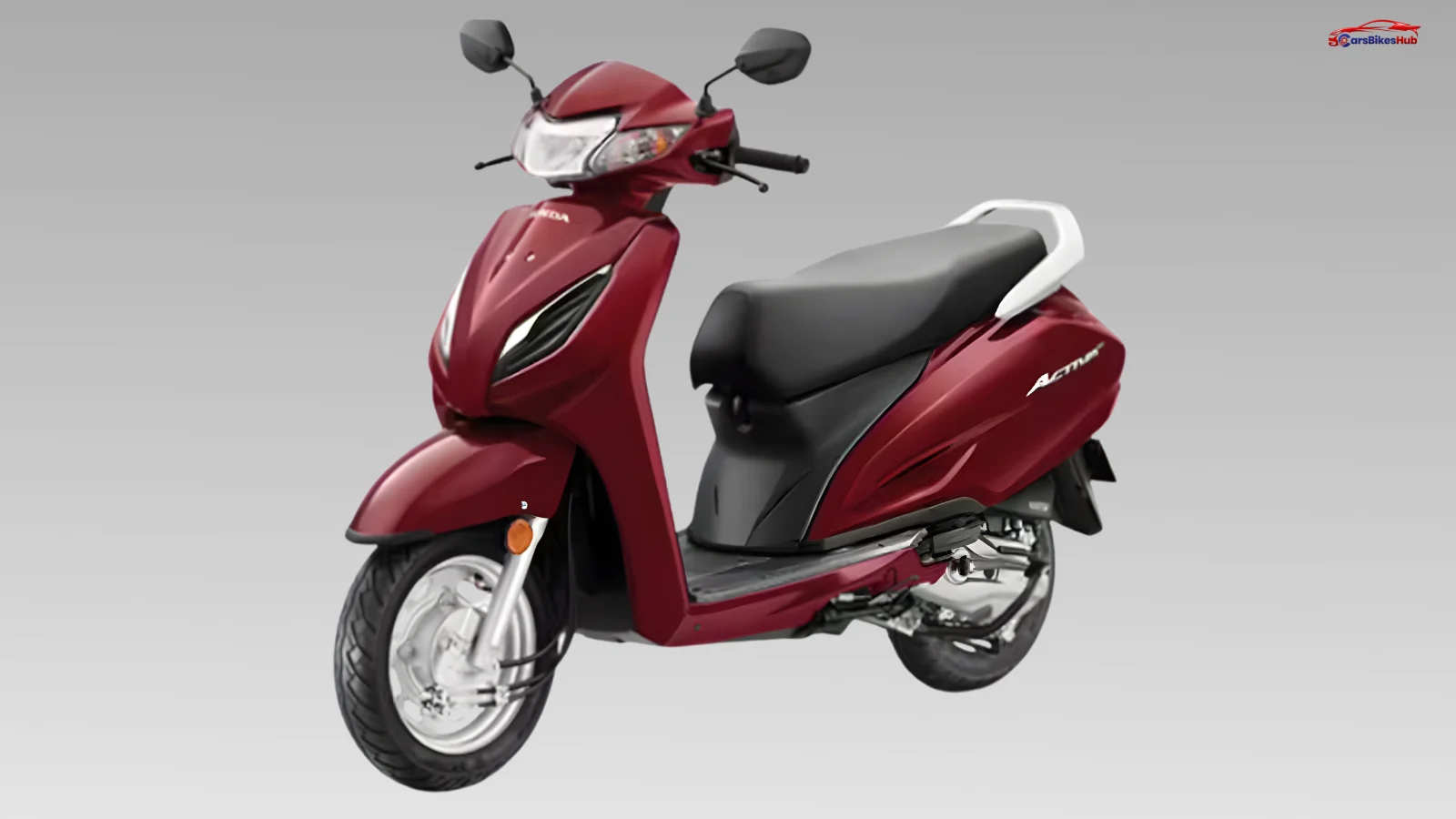 Honda Activa 7G scooter front view with modern LED headlamp in India