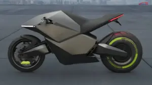 Ola Diamondhead futuristic concept electric motorcycle showcasing advanced design and technology