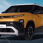 Tata Punch Facelift front view showcasing bold SUV styling and design