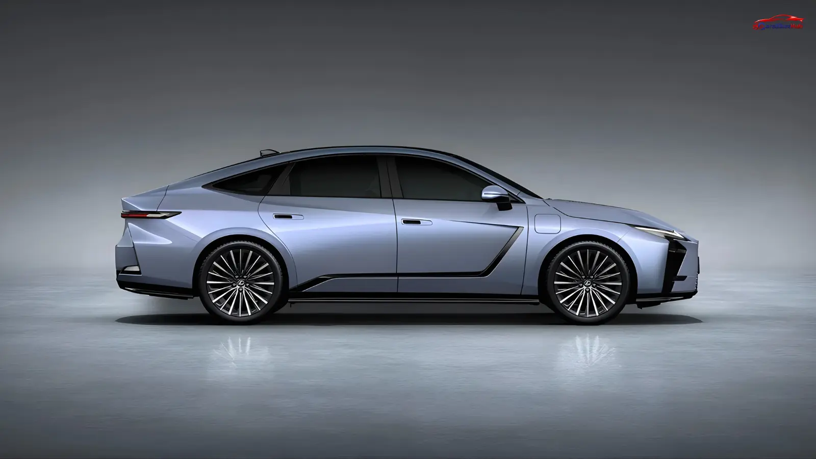 Lexus ES electric luxury sedan exterior design front profile in India