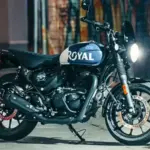 Royal Enfield Hunter 350 roadster motorcycle front view