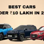 Best Cars Under ₹10 Lakh in 2026 featuring Maruti Swift, Tata Punch, Hyundai Exter, Baleno, and Dzire in India