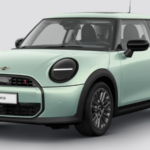 2026 Mini Cooper S front profile with sporty design and signature circular headlights