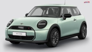 2026 Mini Cooper S front profile with sporty design and signature circular headlights