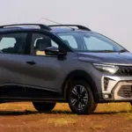 Renault Triber 2026 affordable 7-seater MPV parked on an urban road showcasing stylish front design and spacious family-focused styling