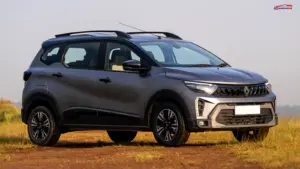 Renault Triber 2026 affordable 7-seater MPV parked on an urban road showcasing stylish front design and spacious family-focused styling