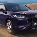 2026 Honda ZR-V hybrid SUV front profile showcasing sporty design and premium styling