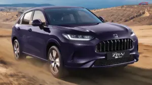 2026 Honda ZR-V hybrid SUV front profile showcasing sporty design and premium styling