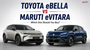 Toyota eBella vs Maruti eVitara electric SUVs compared in India 2026