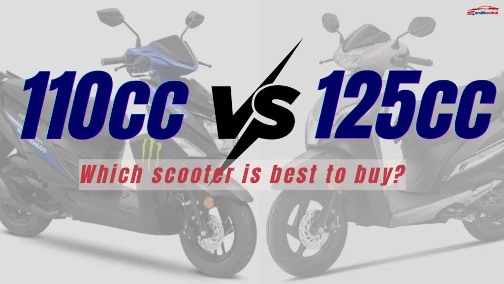110cc vs 125cc scooter comparison showing commuter and premium scooters in India