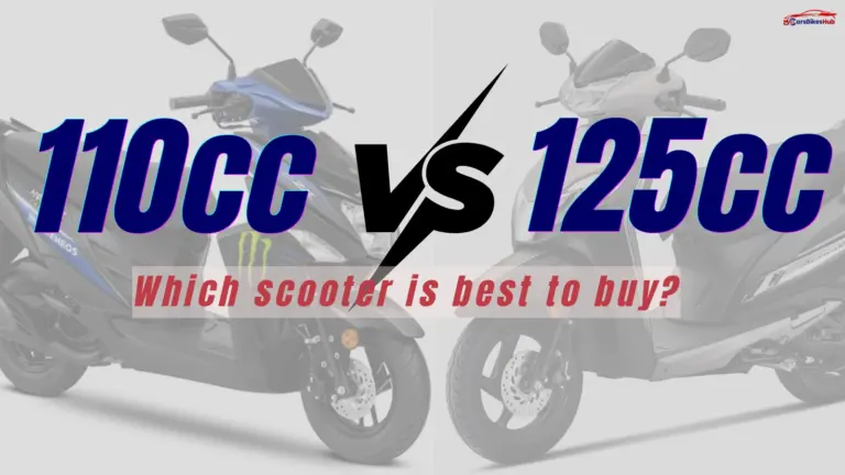 110cc vs 125cc scooter comparison showing commuter and premium scooters in India