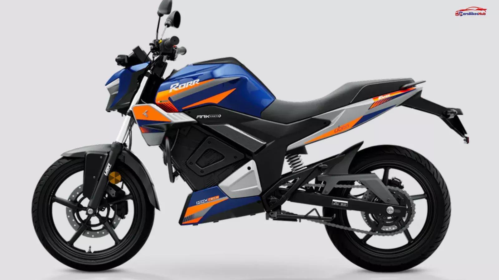 Oben Rorr Evo side profile showcasing electric motorcycle design