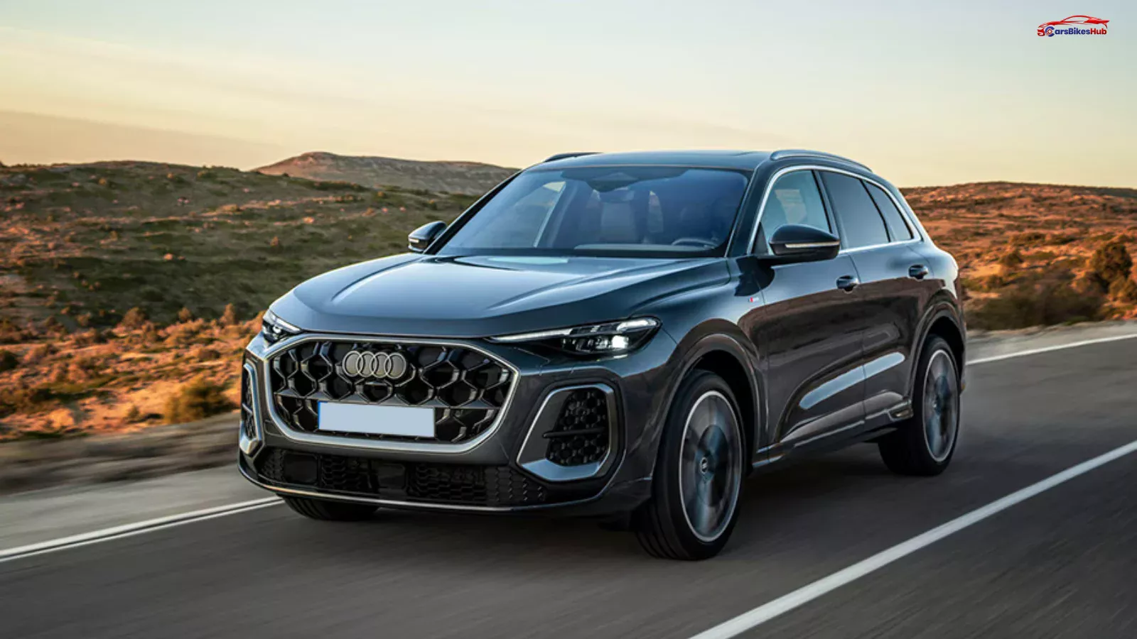 2026 Audi Q5 quattro luxury SUV front three-quarter view showcasing new design and premium styling