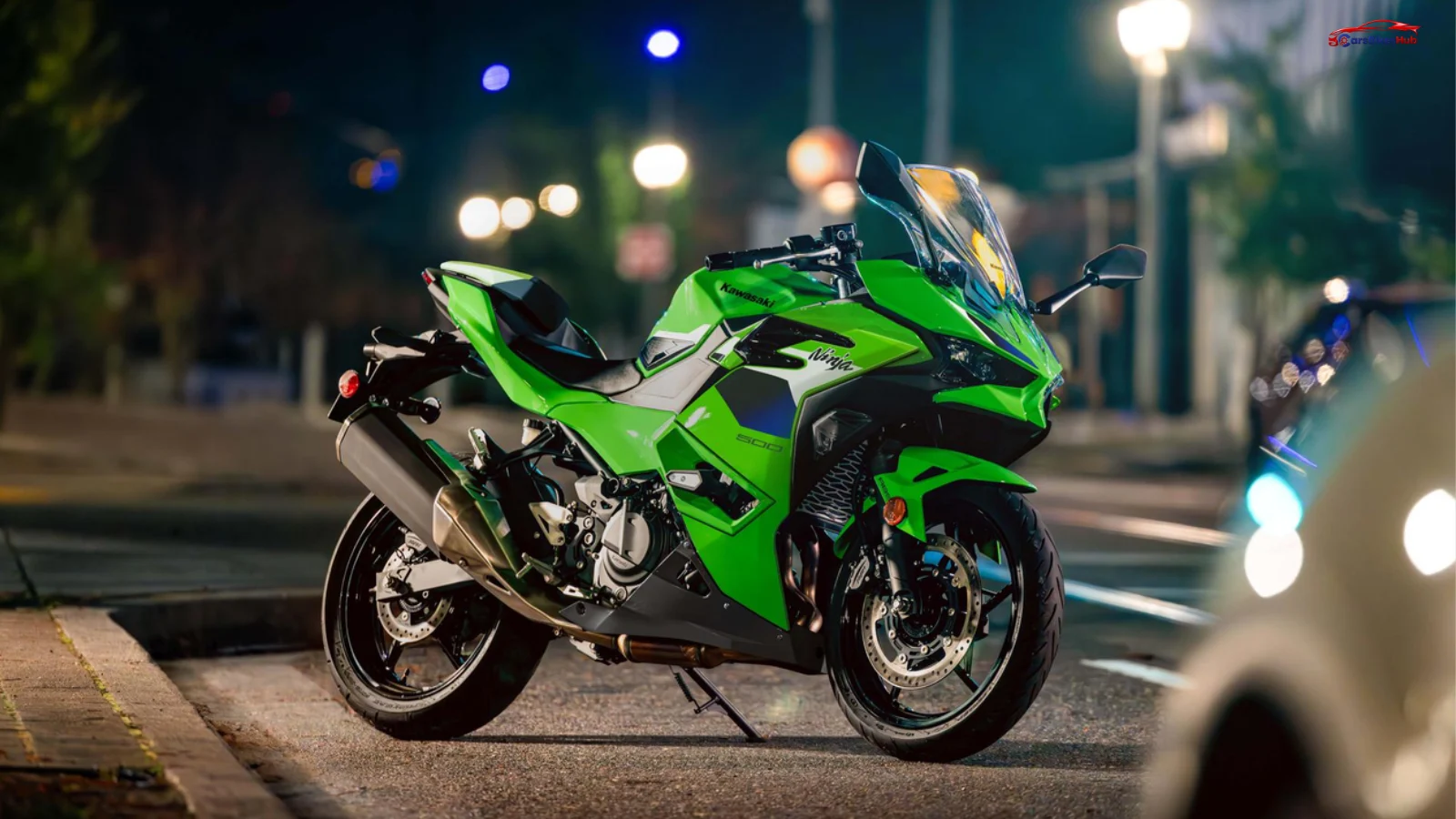 2026 Kawasaki Ninja 500 in new Lime Green colour with E20-compliant 451cc parallel-twin engine