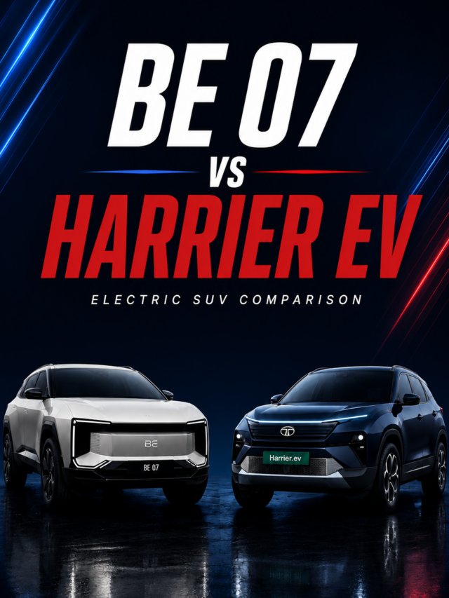 Read more about the article Mahindra BE 07 vs Tata Harrier EV: Which Electric SUV Should You Choose?