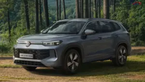 Volkswagen Tayron Life premium SUV front view showcasing design, price and features in India