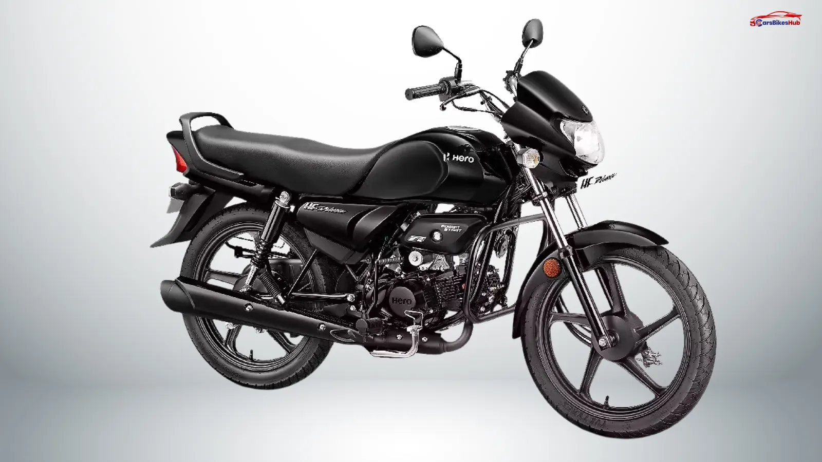 Hero HF Deluxe Canvas Black motorcycle in black colour with the latest ₹59,999 price offer in India