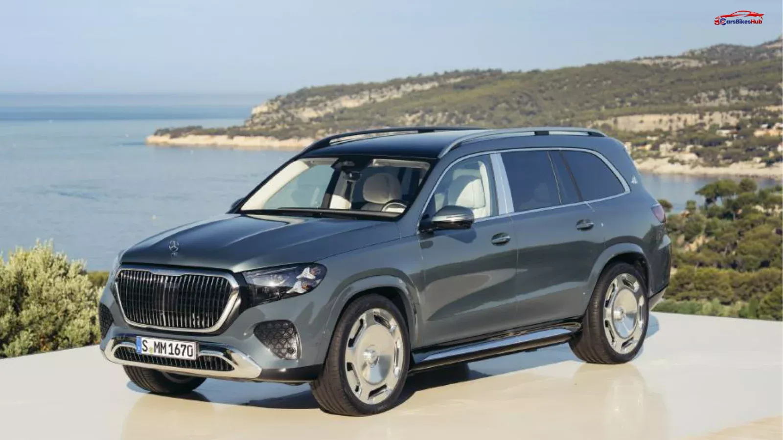 2026 Mercedes-Maybach GLS 680 showcasing its updated front design, illuminated grille, and redesigned LED headlamps