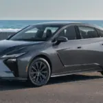 Lexus ES 350h luxury hybrid sedan front three-quarter view showcasing the new exterior design