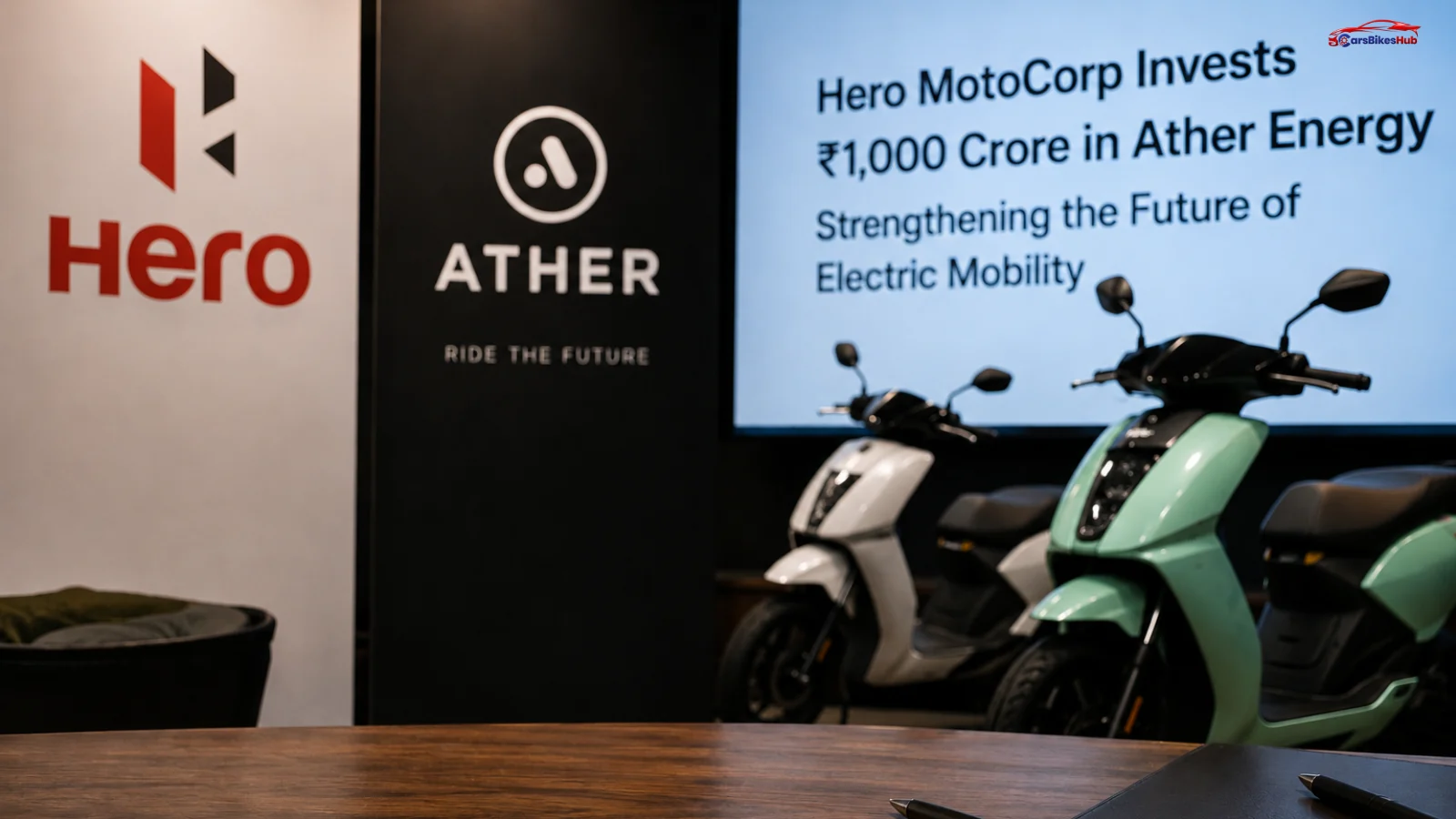 Hero MotoCorp announces ₹1,000 crore investment in Ather Energy to strengthen its electric vehicle strategy