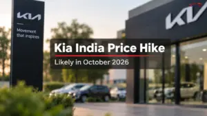 Kia India price hike likely in October 2026