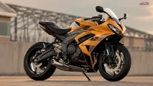 2026 Triumph Daytona 660 sportbike in yellow and black