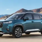 Honda Elevate facelift SUV in blue, shown in a three-quarter front view